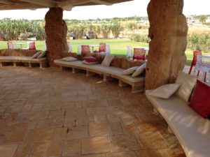 Panchina in pietra per bar | Un Mondo in pietra
