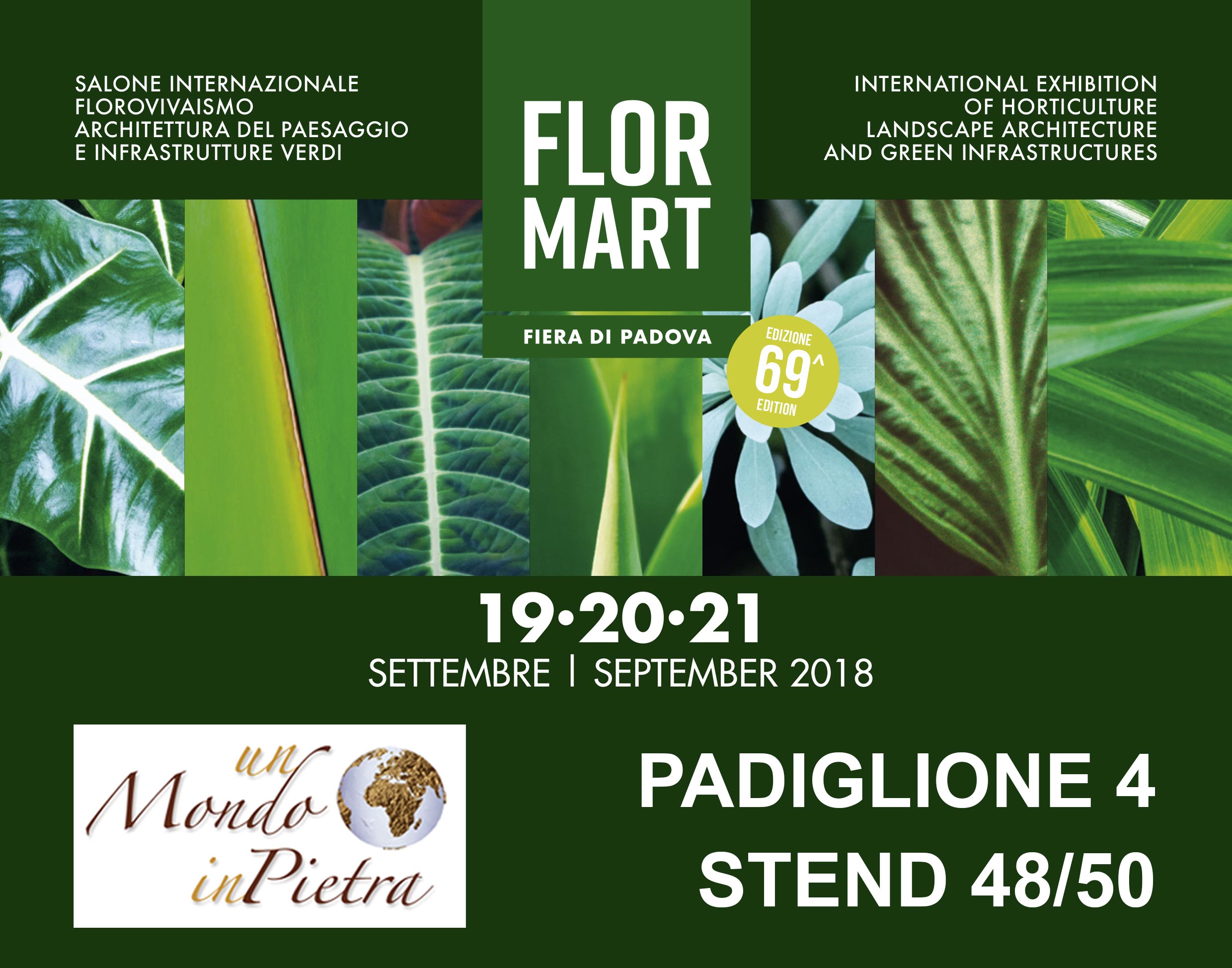 Un Mondo in Pietra al Flormart Fiera di Padova!